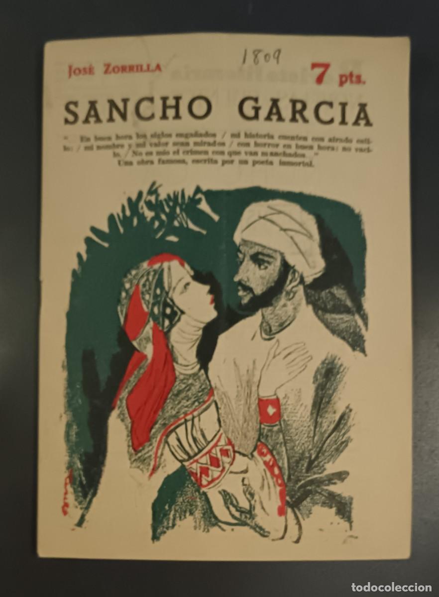Libros de segunda mano: Novelas y Cuentos-1809-Sancho Garc&iacute;a.