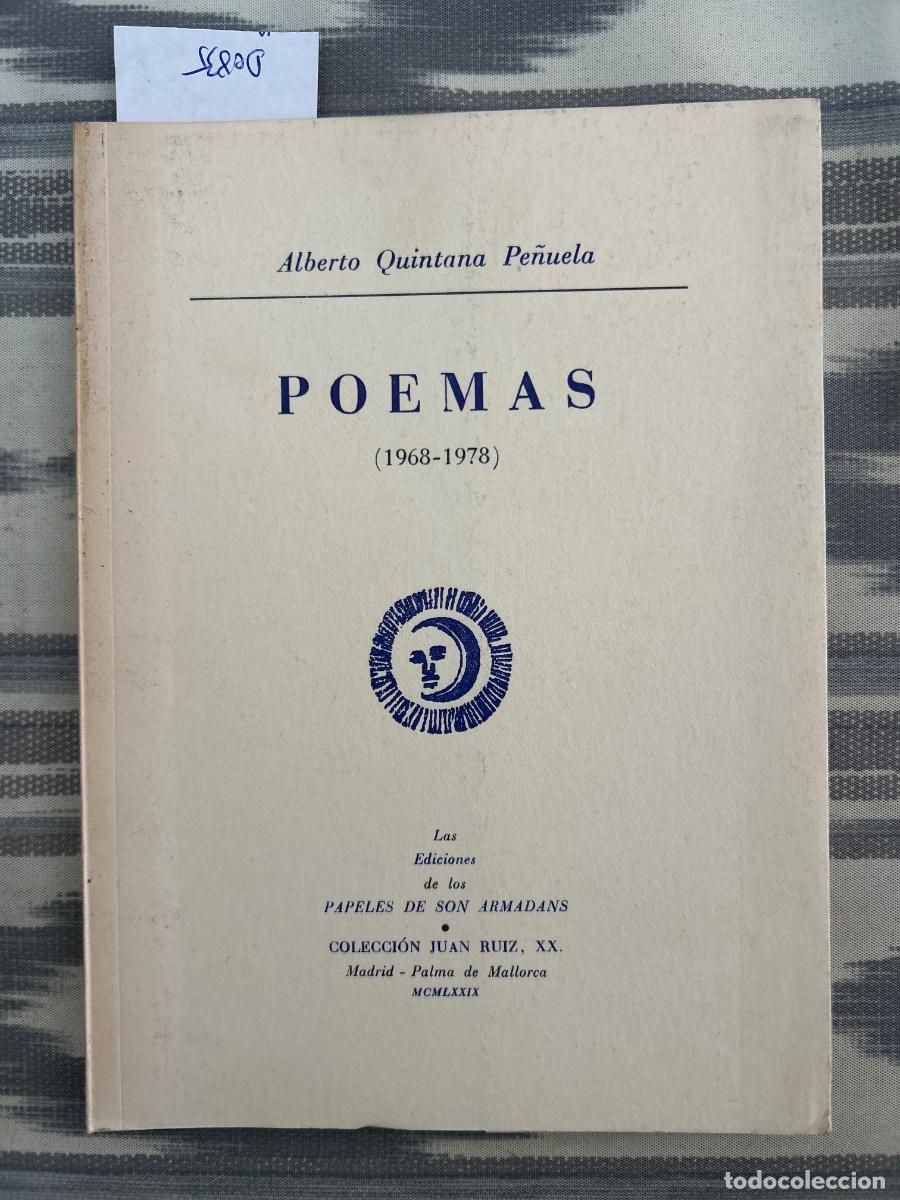 Livres d'occasion: POEMAS 1968 1978, ALBERTO QUINTANA PE&Ntilde;UELA