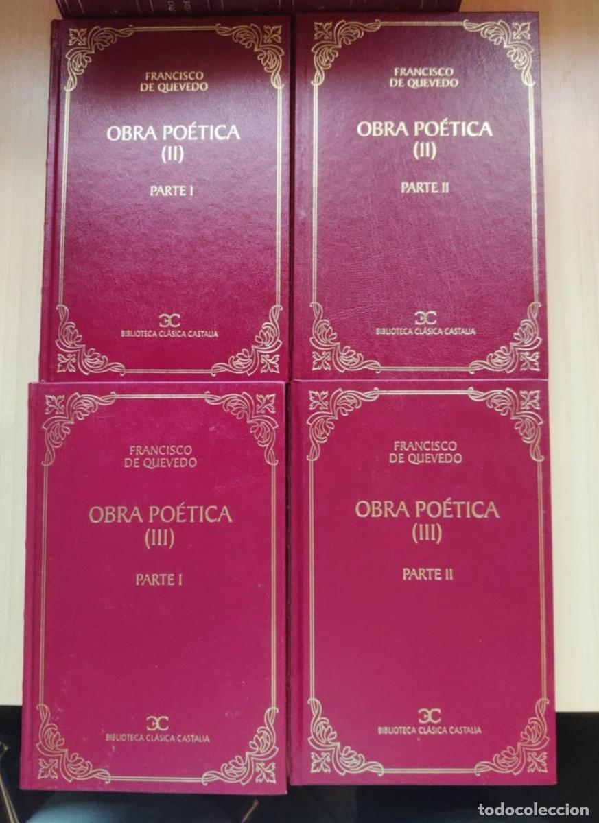Libros de segunda mano: Obra po&eacute;tica de Quevedo - Biliboteca Cl&aacute;sica Castalia