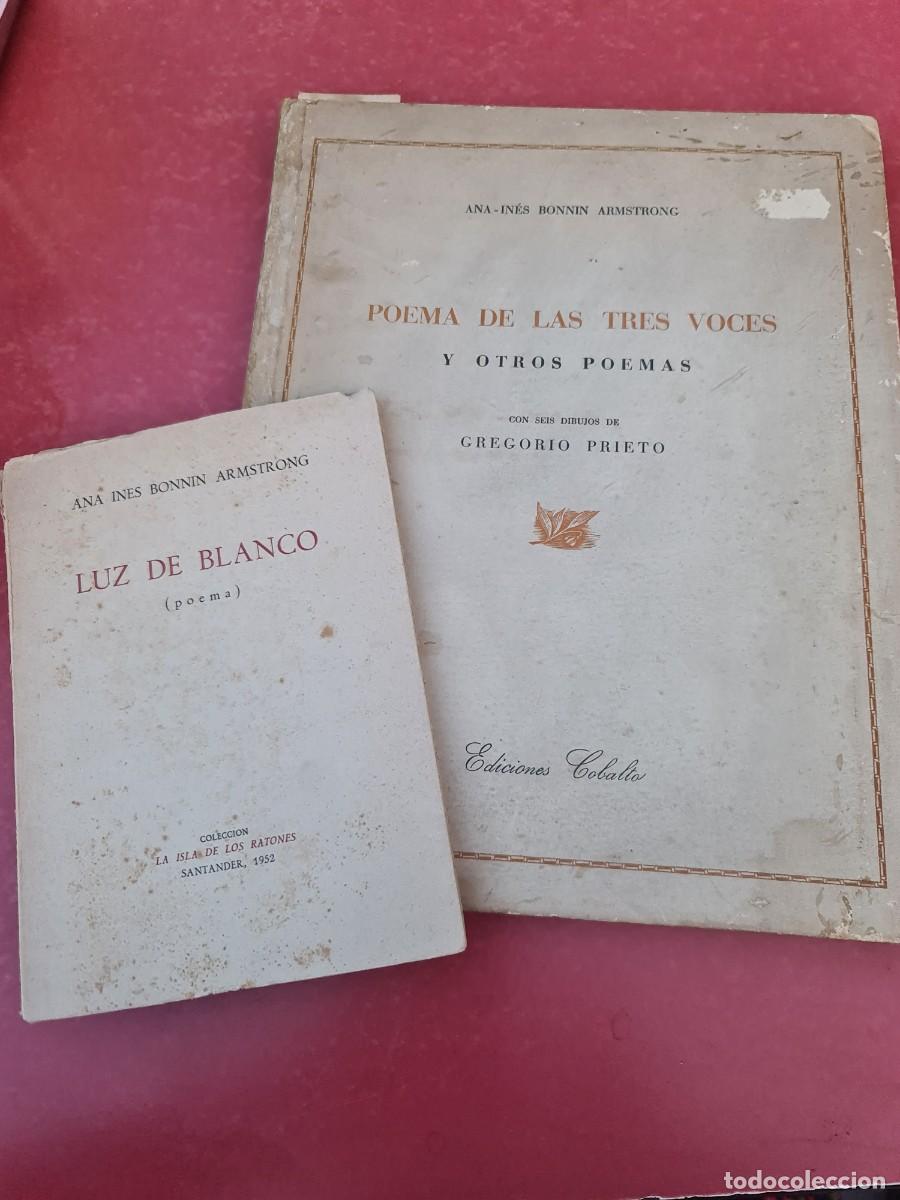 Libros de segunda mano: Lote primeras ediciones de Ana In&eacute;s Bonnin Armstrong. Dedicadosa Mar&iacute;a Luz Morales, Elisabeth Mulder