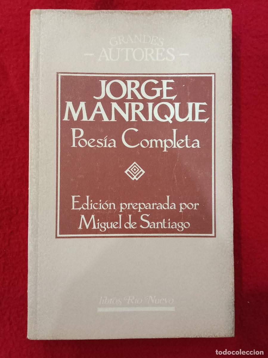 Libros de segunda mano: Jorge Manrique, Poes&iacute;a Completa - Grandes Autores - Libros R&iacute;o Nuevo 1989