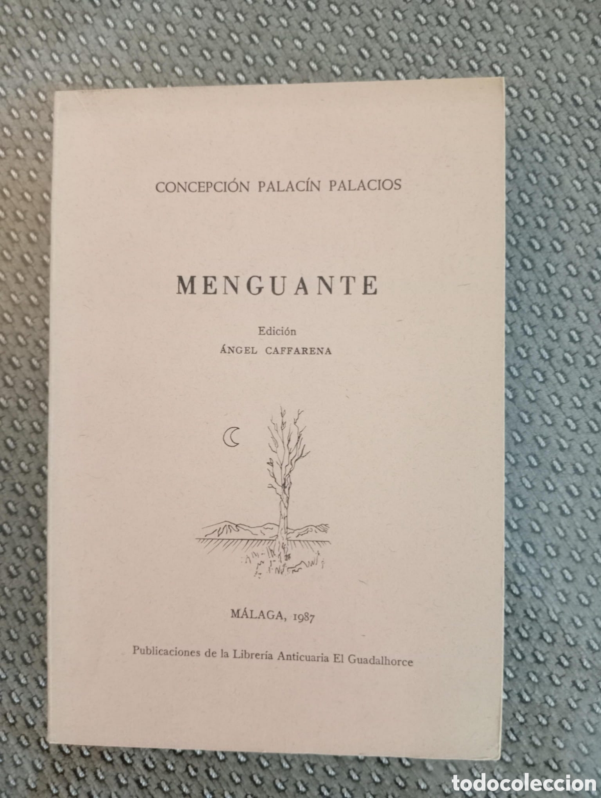 Libros de segunda mano: Menguante / Concepci&oacute;n Palac&iacute;n Palacio. Cuadernos de Raquel, 122 &Aacute;ngel Caffarena edici&oacute;n