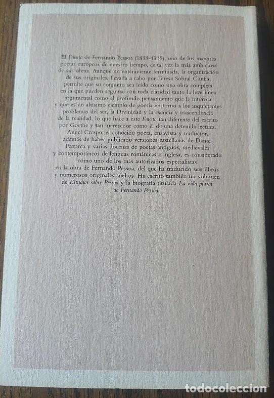 Libros de segunda mano: Fernando Pessoa. FAUSTO, tragedia subjetiva - Foto 2