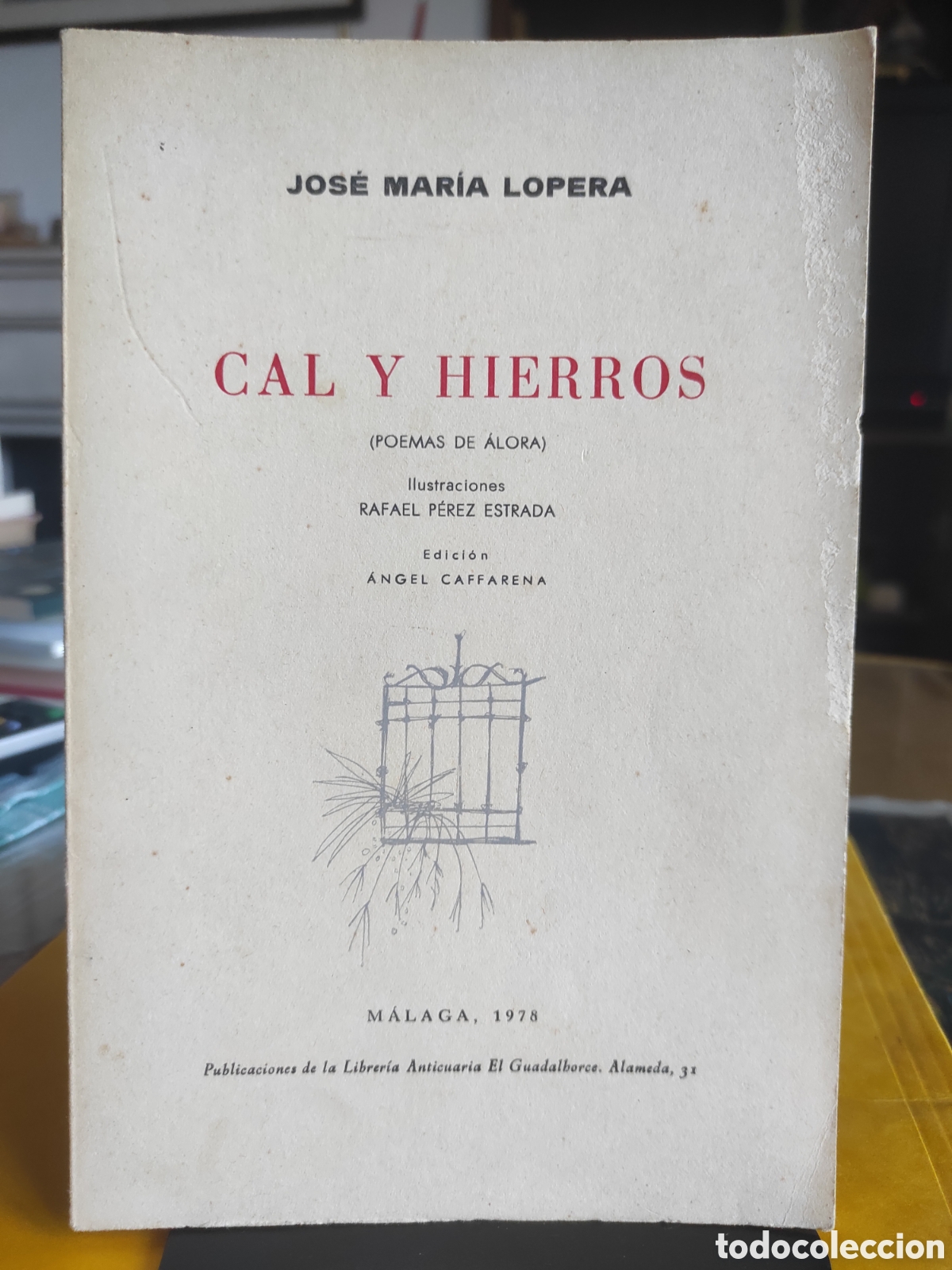 Libros de segunda mano: CAL Y HIERROS (POEMAS DE &Aacute;LORA) - JOS&Eacute; MAR&Iacute;A LOPERA (PEDIDO MINIMO 10&euro;)