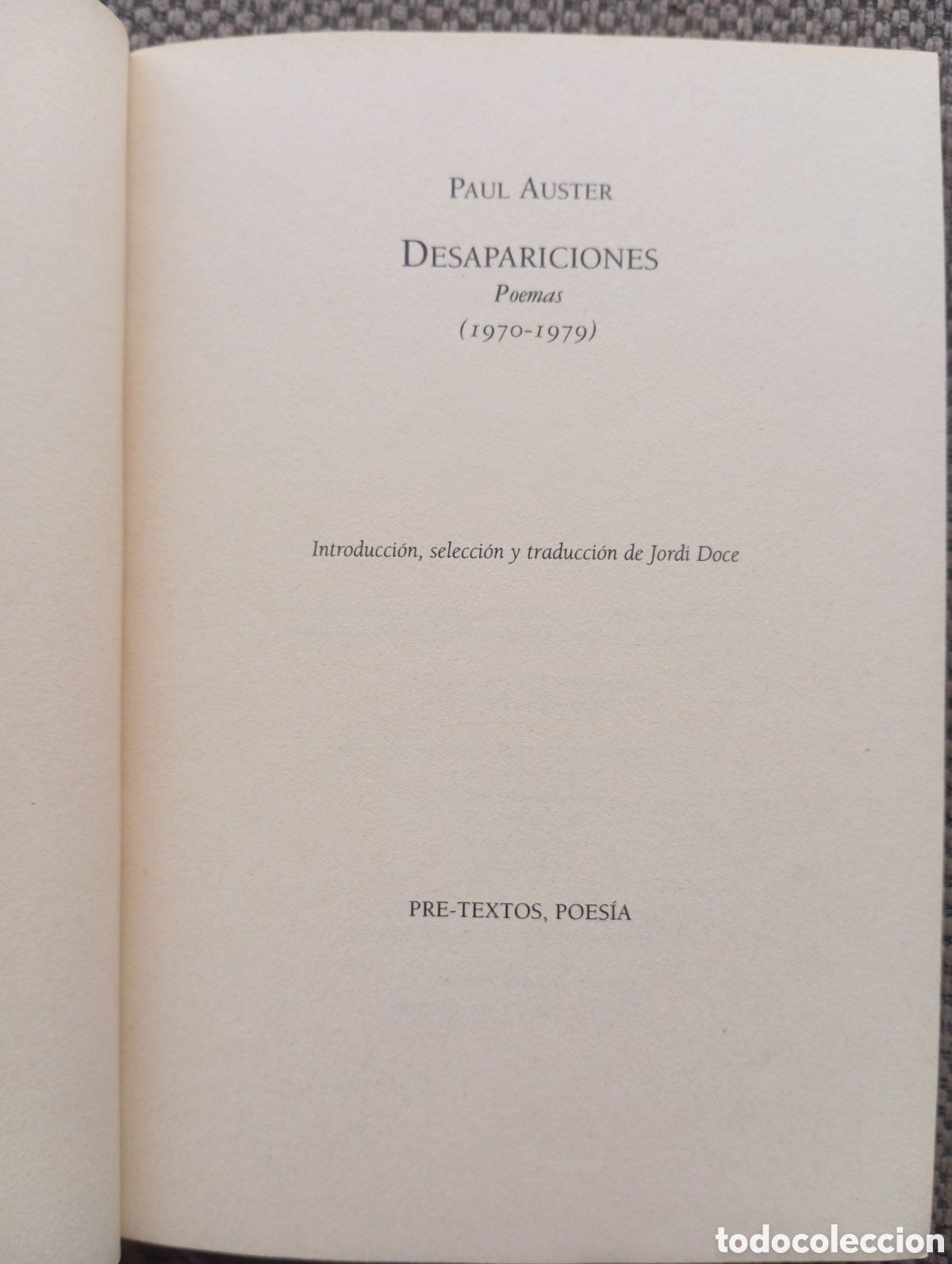 Libros de segunda mano: DESAPARICIONES - PAUL AUSTER - Foto 2