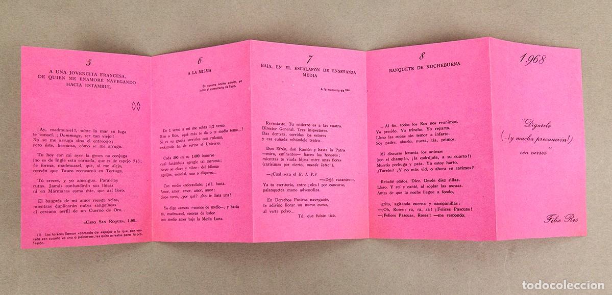 Libros de segunda mano: FELIX ROS - PLAQUETTE - 1968 - MUY RARA
