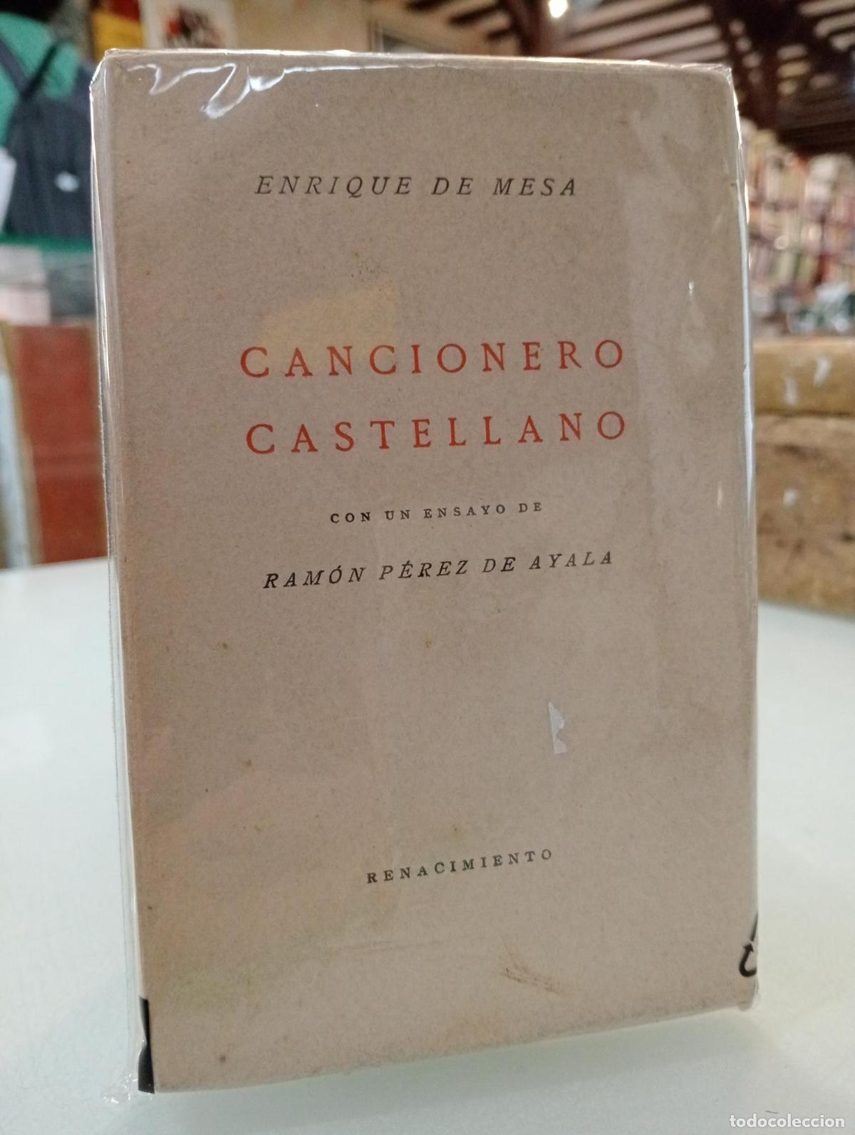 Libros de segunda mano: Cancionero castellano - de Mesa, Enrique.