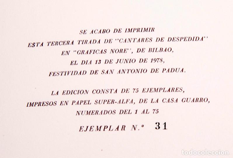 Libros de segunda mano: DANIEL DEVOTO - CANTARES DE DESPEDIDA - 1978 - Foto 6