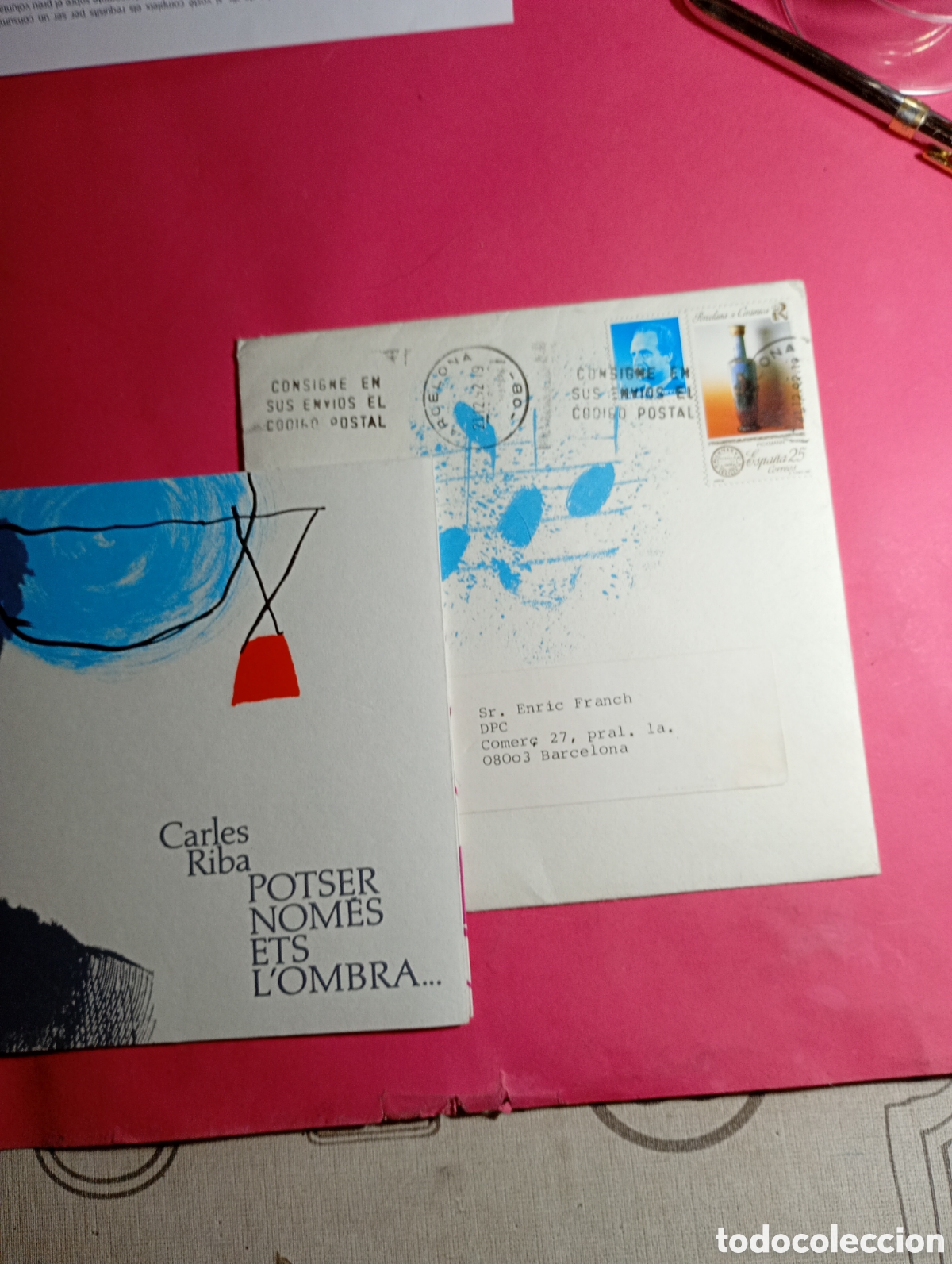 Second hand books: CAELES RIBA BONICA PUBLICITAT IMRRESI&Oacute; ''POTSER NOMES ES L&acute;OMBRA'' LLIBRET I SOBRE