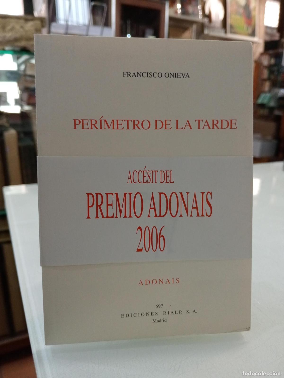 Libros de segunda mano: Per&iacute;metro de la tarde - Onieva, Francisco.
