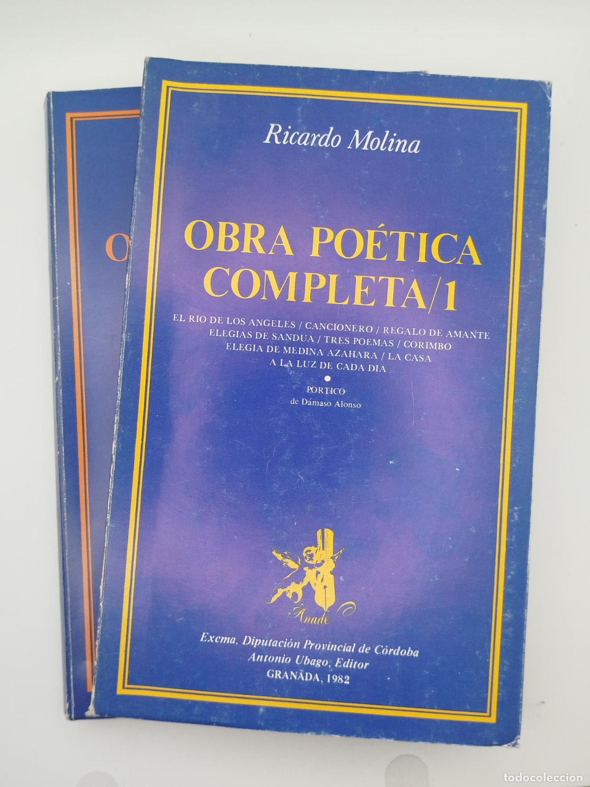 Libros de segunda mano: Obra po&eacute;tica completa. 2 tomos - Molina, Ricardo.
