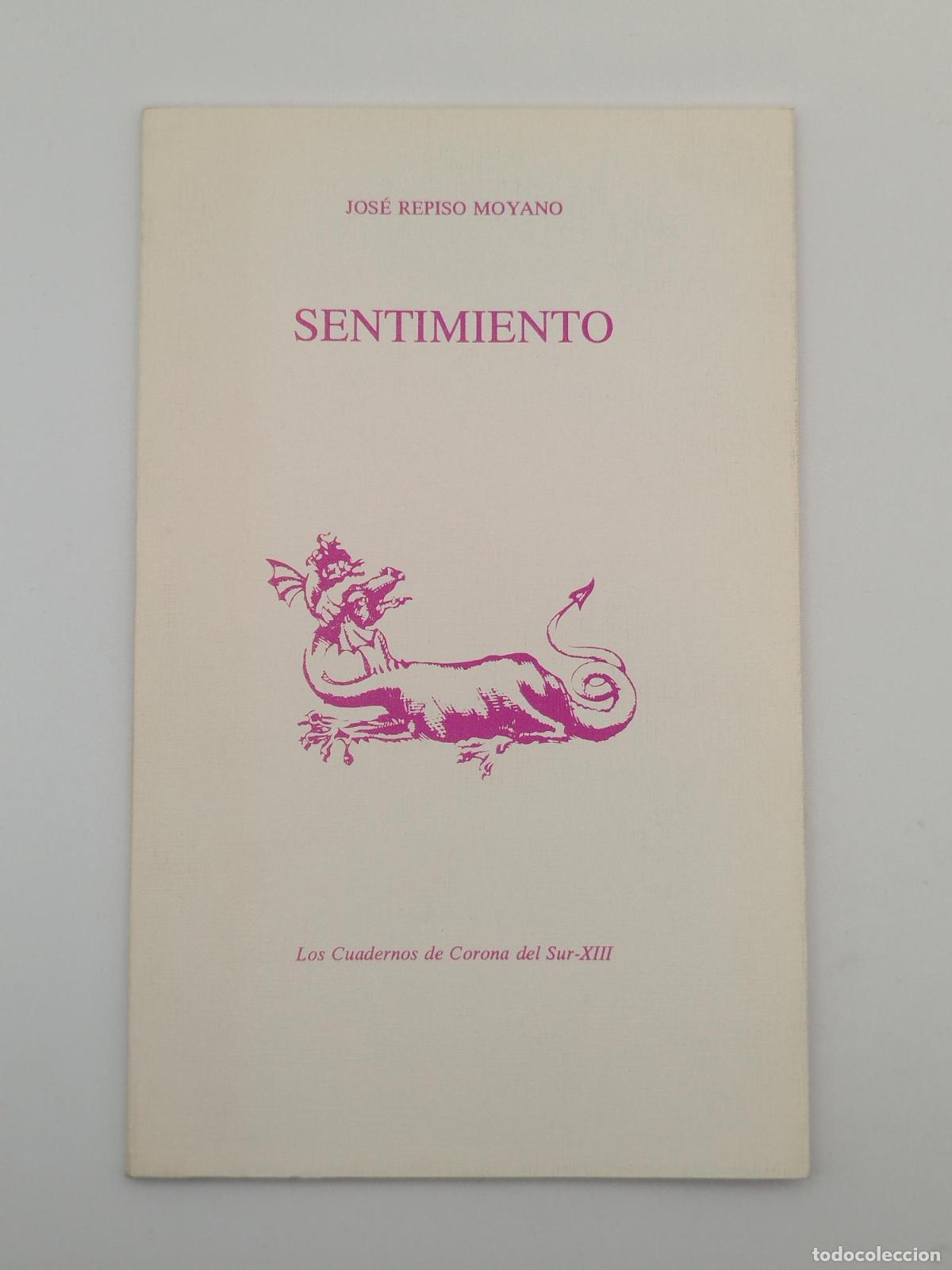Libros de segunda mano: Sentimiento - Repiso Moyano, Jos&eacute;.
