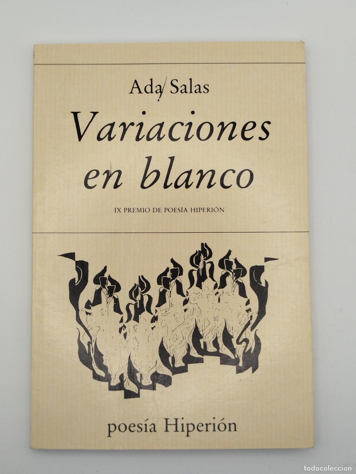 Libros de segunda mano: Variaciones en blanco - Ada Salas Moreno
