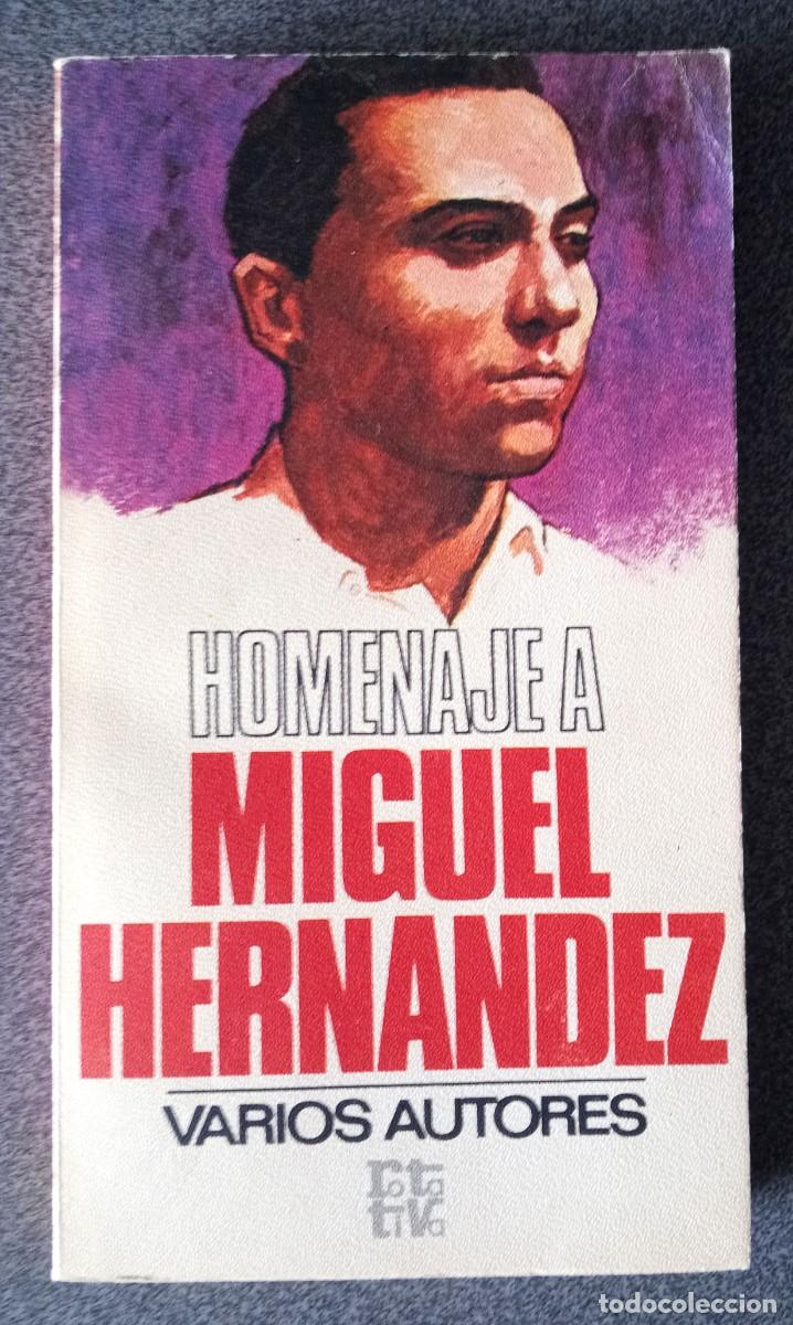 Libros de segunda mano: Homenaje A Miguel Hern&aacute;ndez