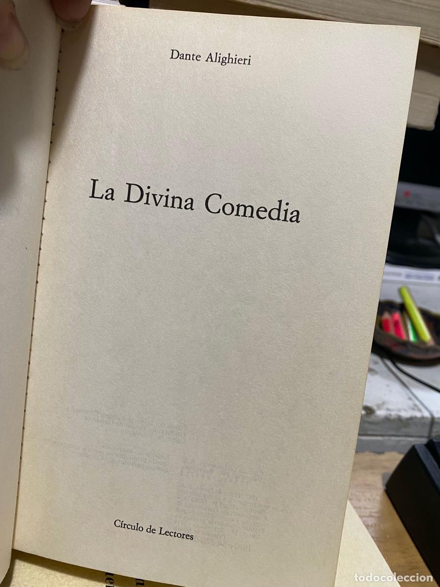 Libros de segunda mano: LA DIVINA COMEDIA, DANTE ALIGHIERI, EDT. CIRCULO DE LECTORES