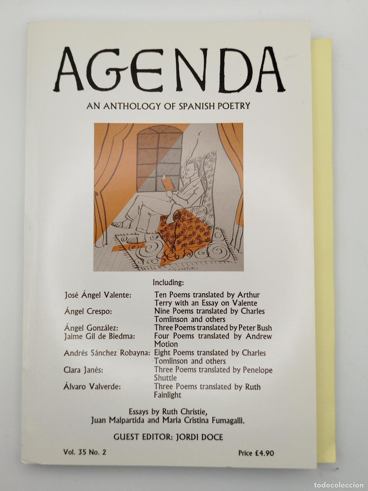 Libros de segunda mano: Agenda. An anthology of Spanish Poetry - Vv. Aa.