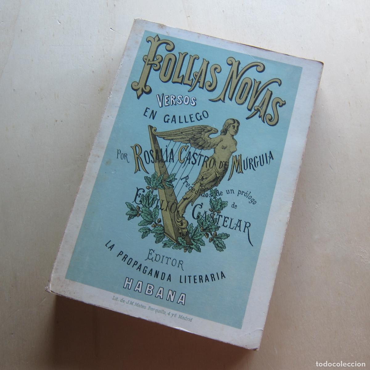 Libros de segunda mano: FOLLAS NOVAS VERSOS EN GALLEGO - ROSAL&Iacute;A CASTRO DE MURGU&Iacute;A (HABANA. RAG) 1981 POES&Iacute;A