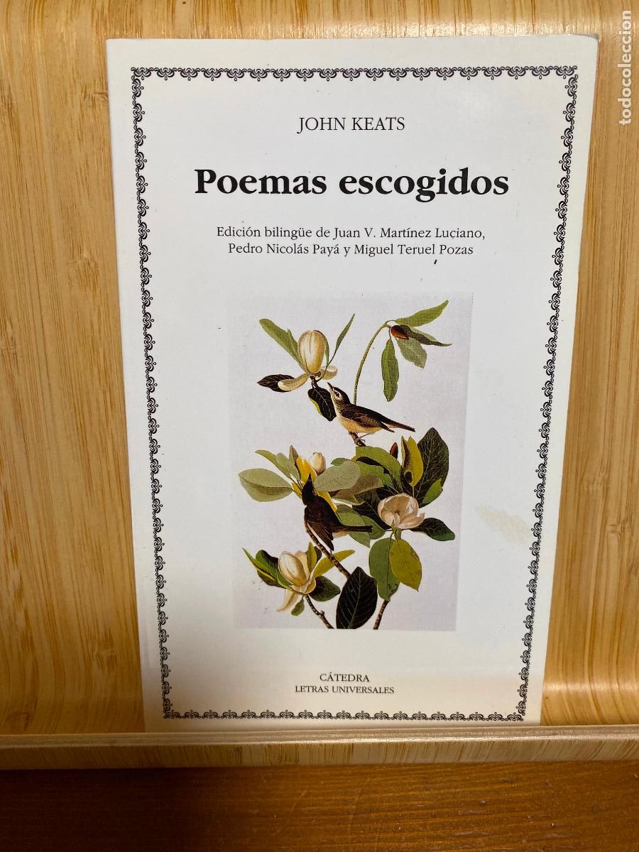 Libros de segunda mano: POEMAS ESCOGIDOS. JOHN KEATS. EDITORIAL C&Aacute;TEDRA. LETRAS UNIVERSALES N&ordm; 258