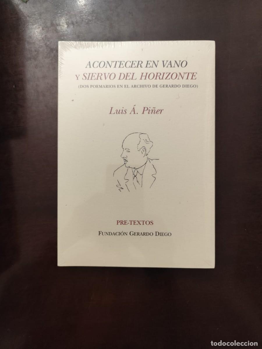 Libros de segunda mano: Luis A. Pi&ntilde;er, ACONTECER EN VANO Y SIERVO DEL HORIZONTE.