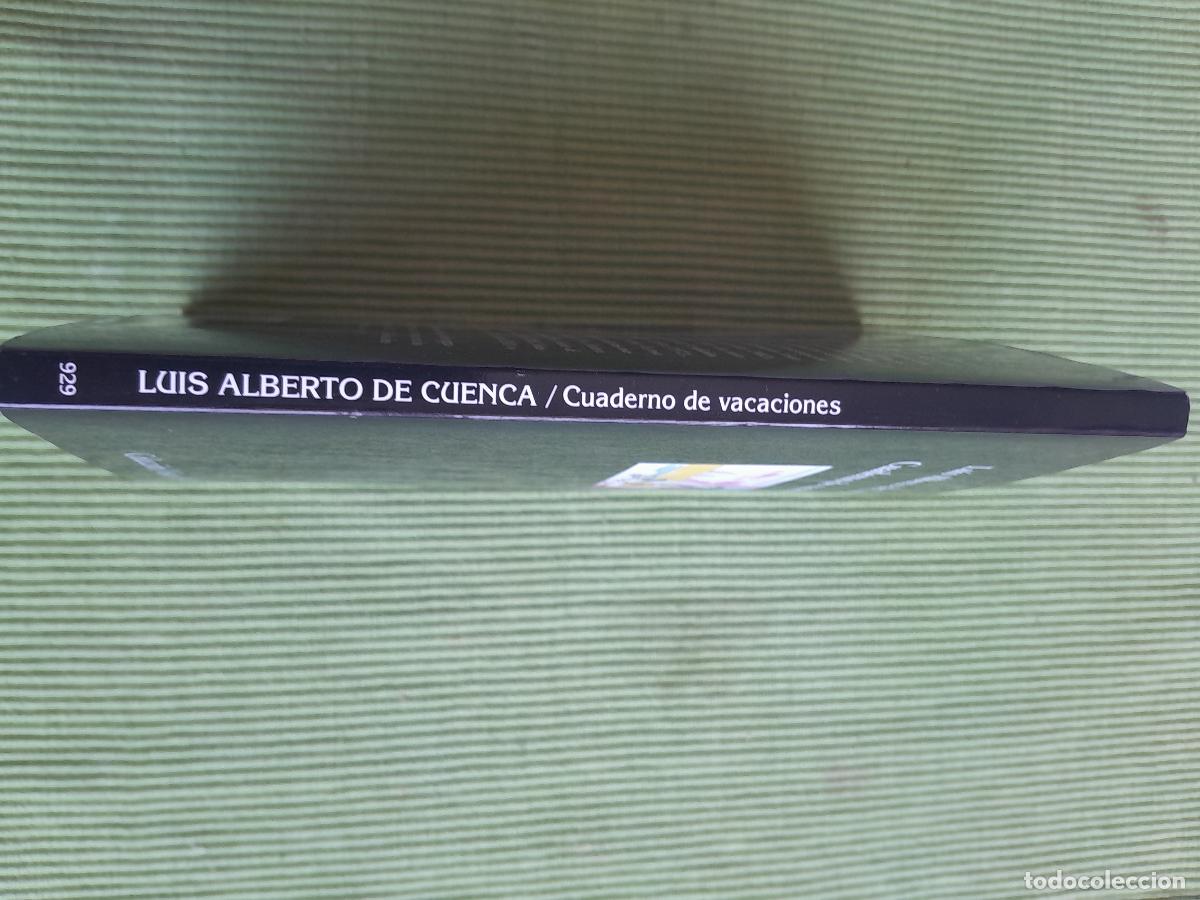 Libros de segunda mano: CUADERNO DE VACACIONES. LUIS ALBERTO DE CUENCA. VISOR 2015 - Foto 3