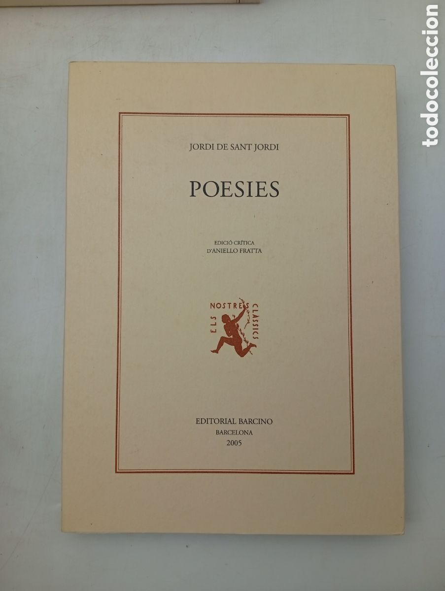 Libros de segunda mano: Jordi de Sant Jordi Poesies 2005 editorial Barcino