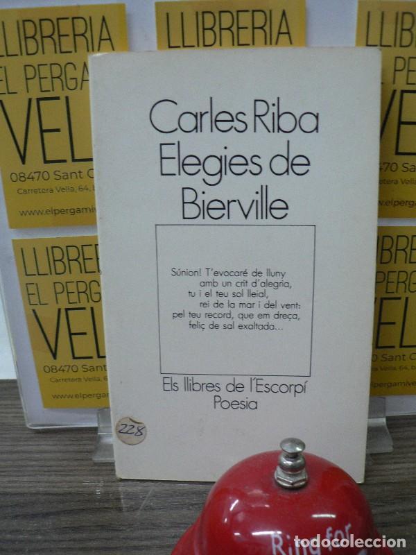 Libros de segunda mano: Elegies de Bierville - Carles Riba - Edicions 62 - L'Escorp&iacute;. Poesia