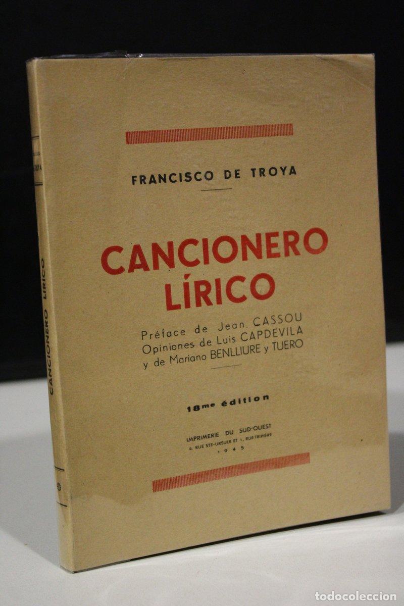 Second hand books: Cancionero l&iacute;rico - Troya, Francisco De.