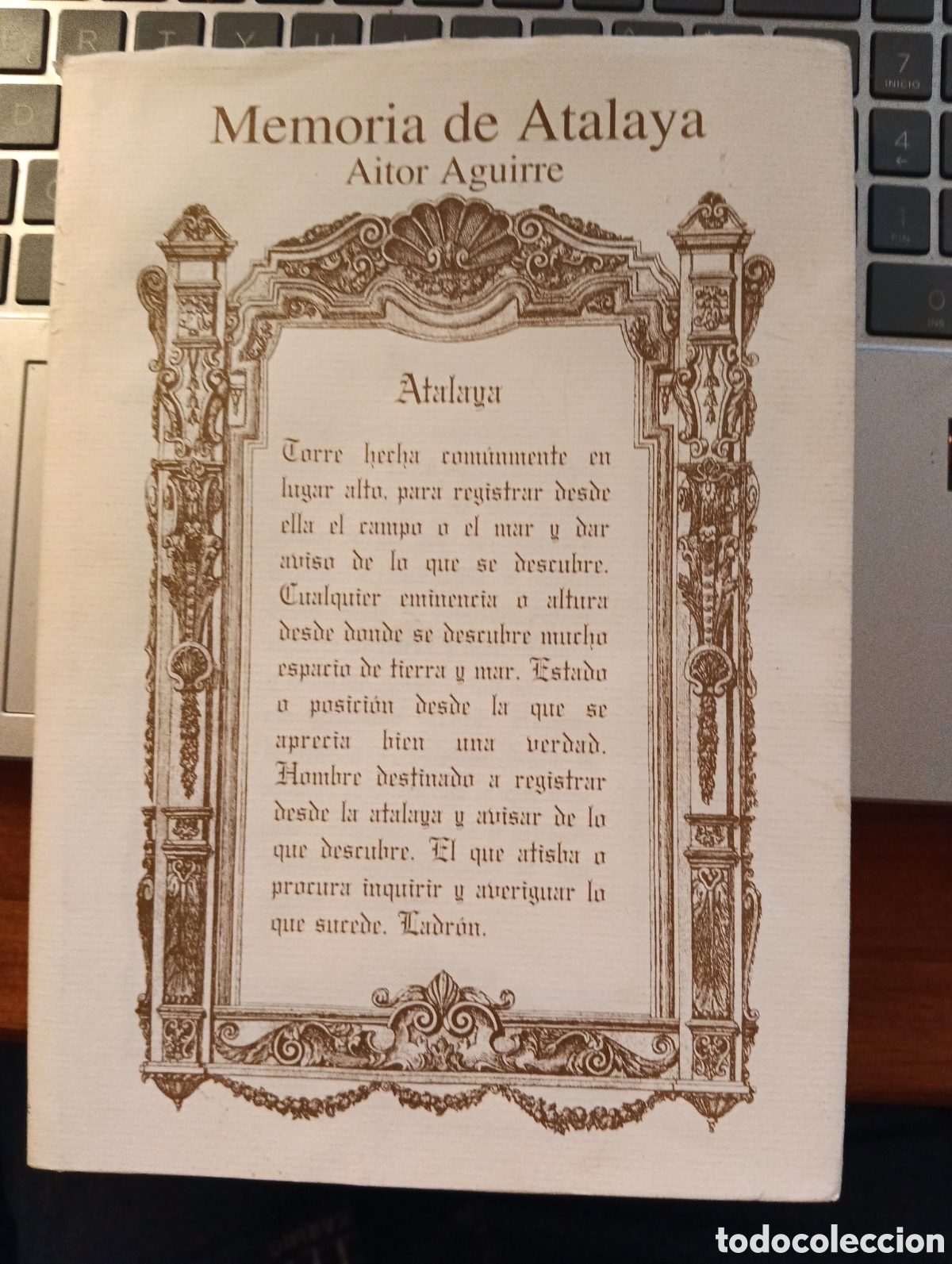 Libros de segunda mano: Memoria de Atalaya, Aitor Aguirre
