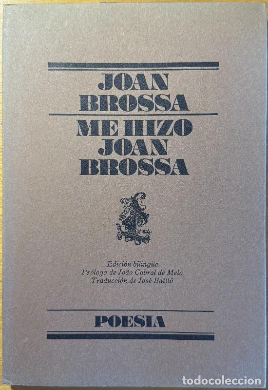 Gebrauchte B&uuml;cher: Me hizo Joan Brossa - Joan Brossa - Lumen - Poes&iacute;a, 59