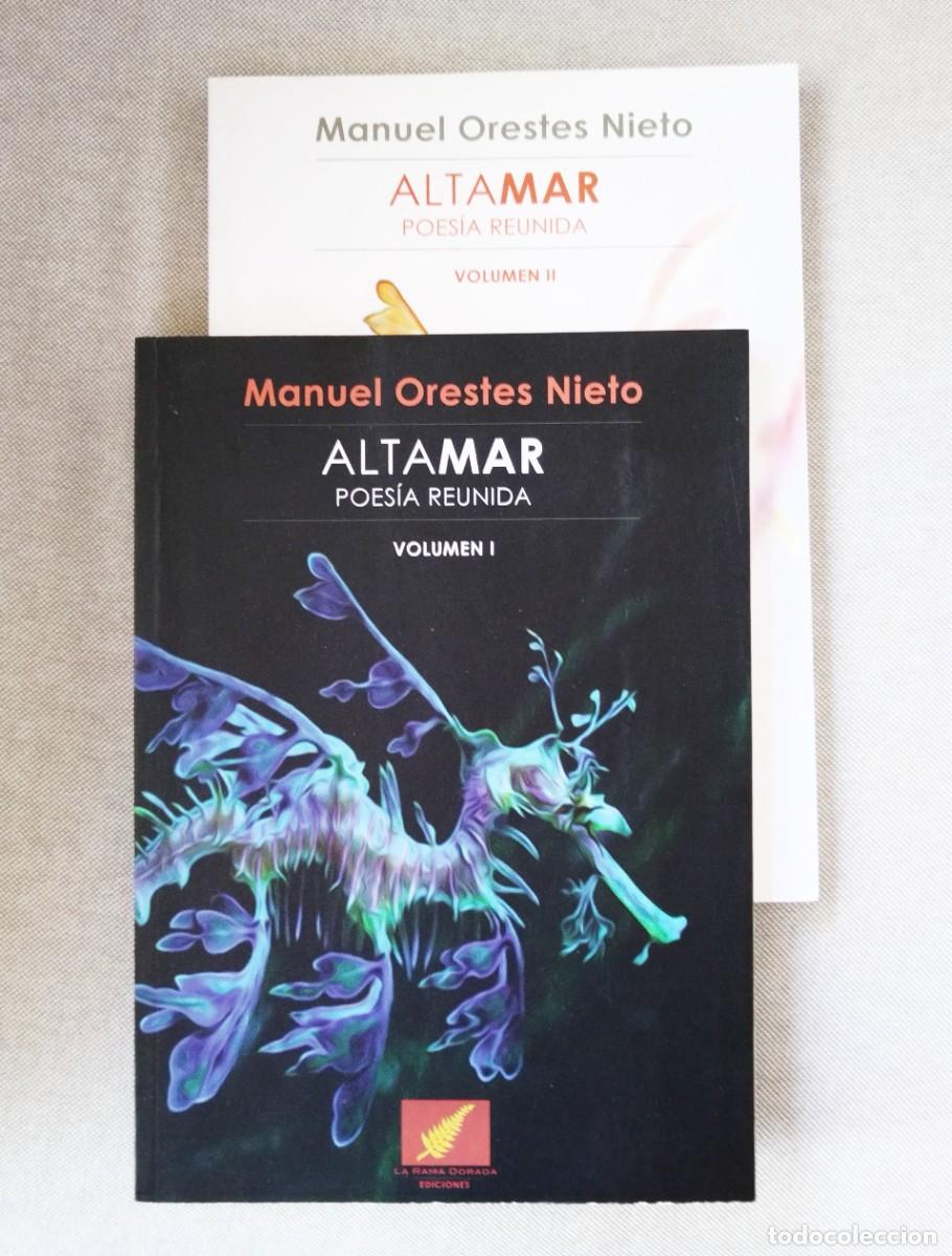 Libros de segunda mano: MANUEL ORESTES NIETO. ALTAMAR, POES&Iacute;A REUNIDA EN DOS VOL&Uacute;MENES. FIRMA Y DEDICATORIA. PANAM&Aacute;, 2019.