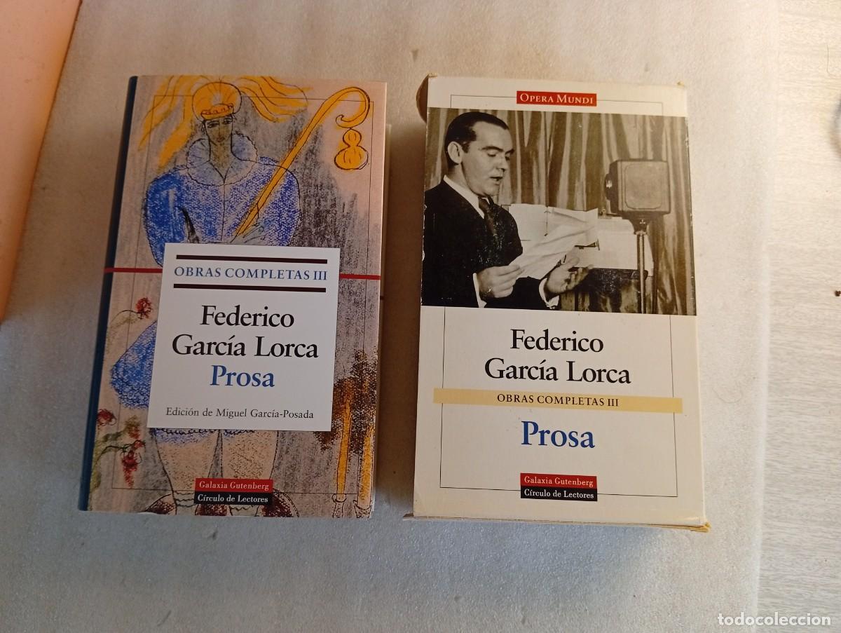 Libros de segunda mano: FEDERICO GARCIA LORCA. OBRAS COMPLETAS 3. GALAXIA GUTENBERG