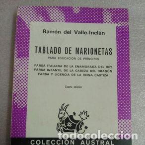 Libros de segunda mano: TABLADO DE MARIONETAS - RAMON DEL VALLE-INCLAN