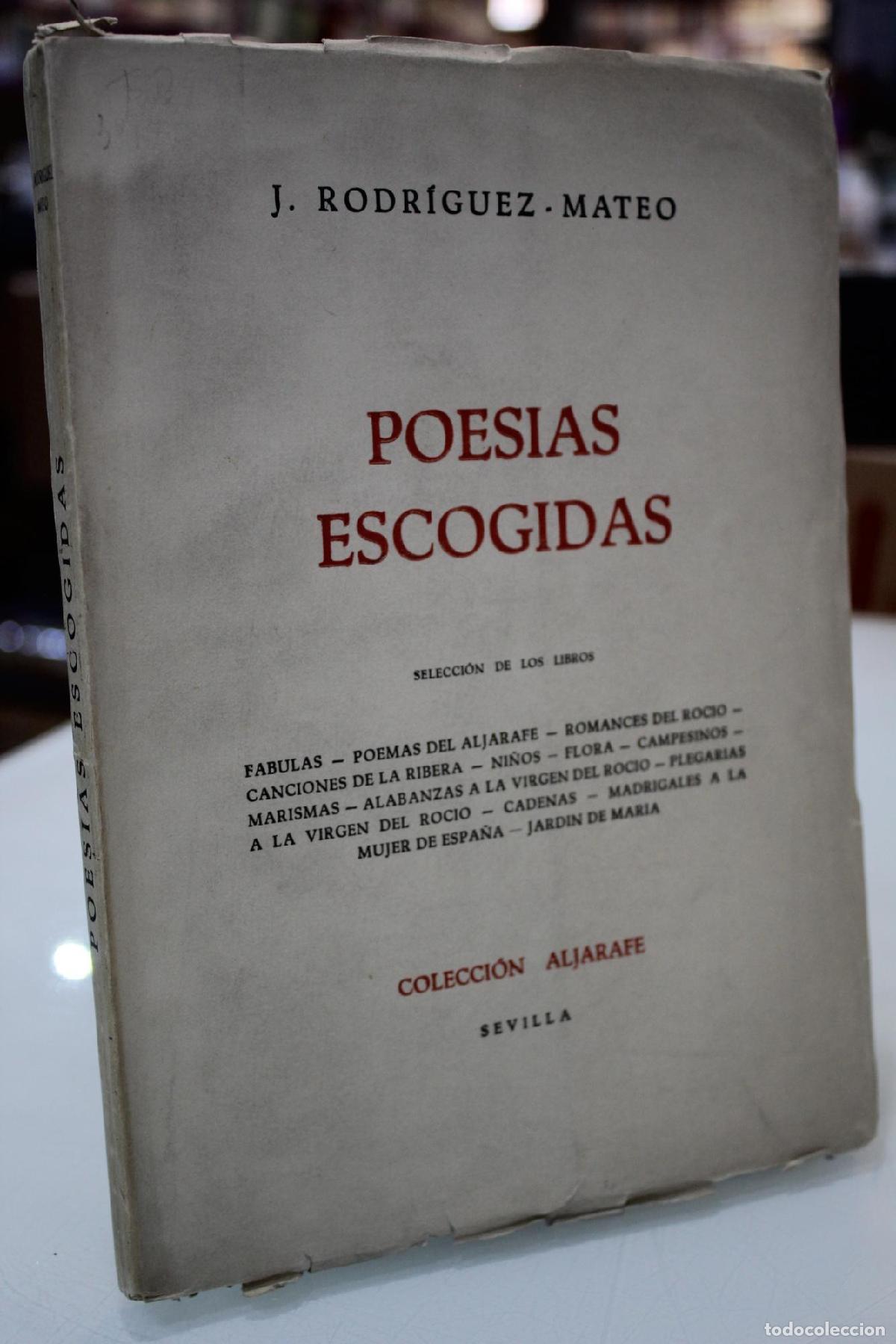 Libros de segunda mano: Poes&iacute;as escogidas. - Rodr&iacute;guez-Mateo, Juan.