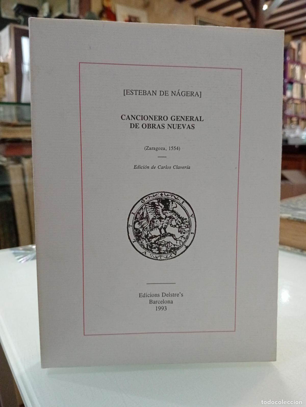 Gebrauchte B&uuml;cher: Cancionero general de obras nuevas (Zaragoza, 1554) -