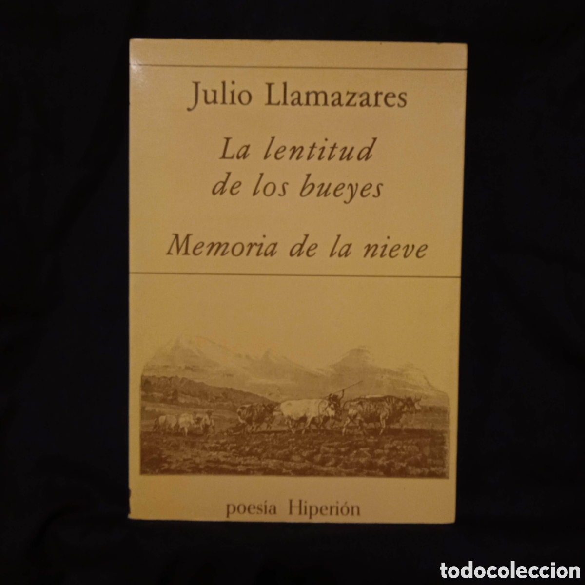 Libros de segunda mano: LA LENTITUD DE LOS BUEYES / MEMORIA DE LA NIEVE - JULIO LLAMAZARES - HIPERI&Oacute;N 1982