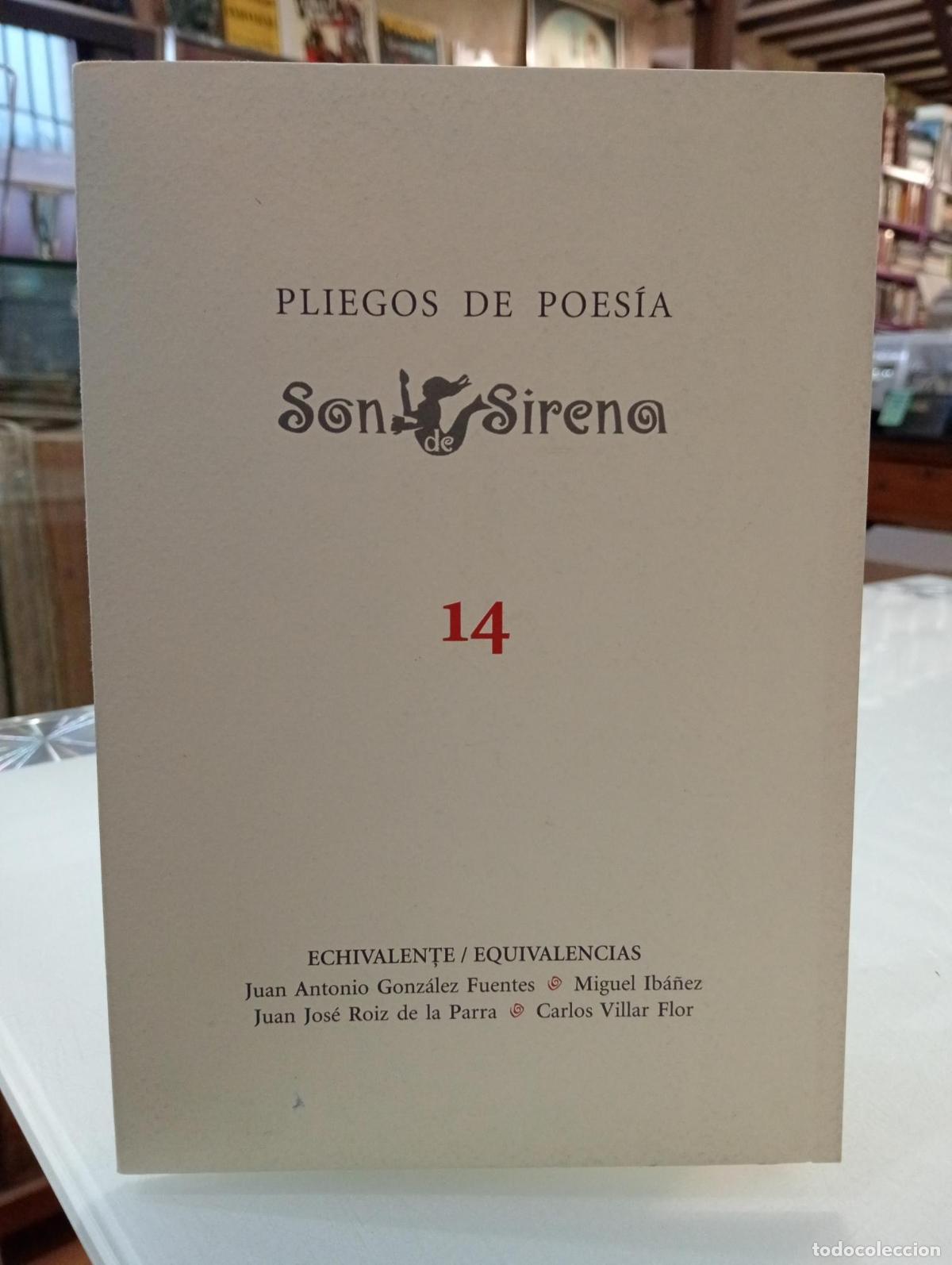 Libros de segunda mano: Pliegos de poes&iacute;a Son de Sirena. N&ordm; 14 Echivalente / Equivalencias - Vv. Aa.