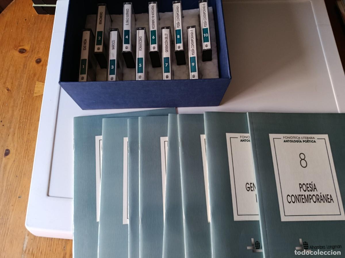 Second hand books: ANTOLIGIA POETICA 8 LIBROS + 10 CASETES FONETECA LITERARIA