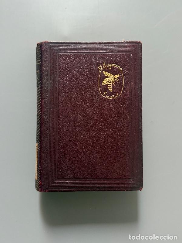 Libros de segunda mano: El epigrama espa&ntilde;ol (Del siglo I al XX), Federico Carlos S&aacute;inz de Robles - M. Aguilar Editor, 1941