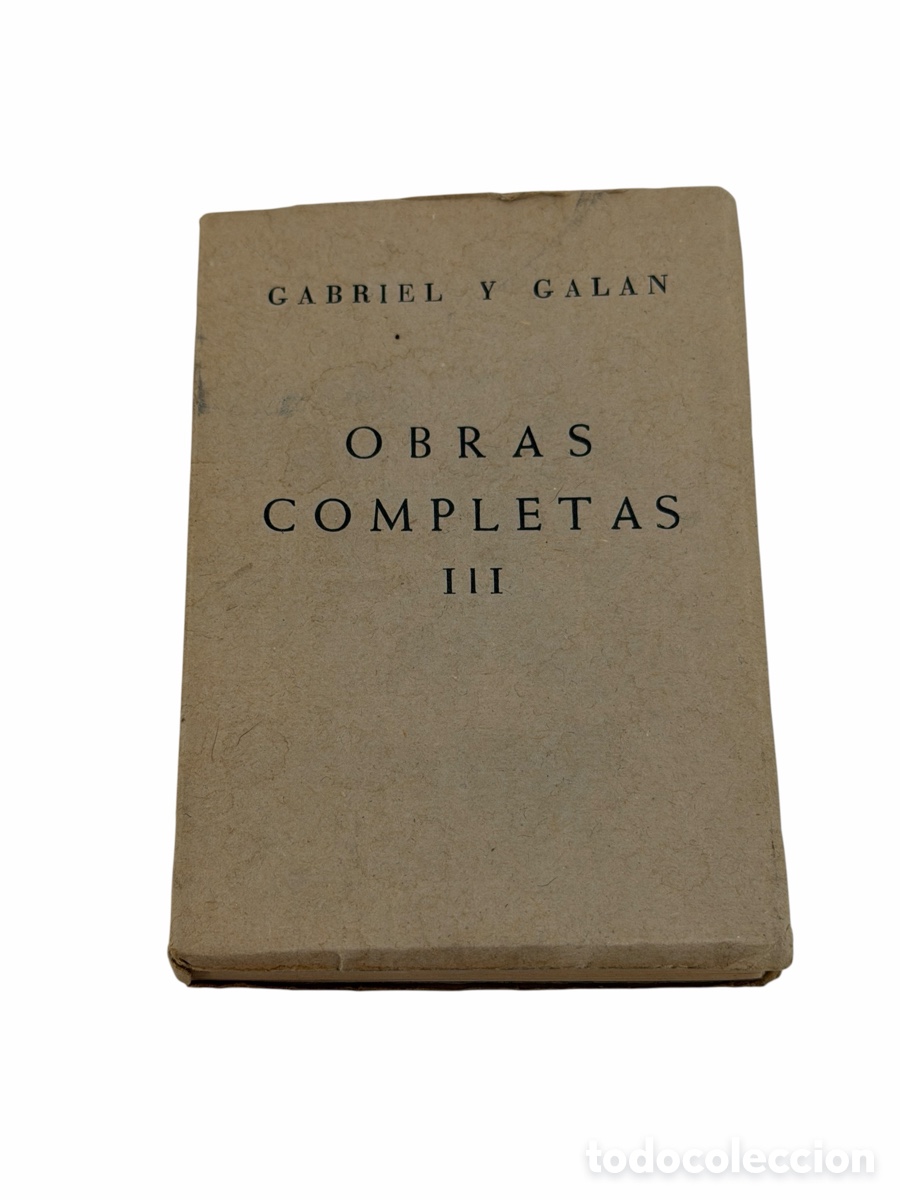 Libros de segunda mano: Libro Gabriel y Gal&aacute;n - Foto 1