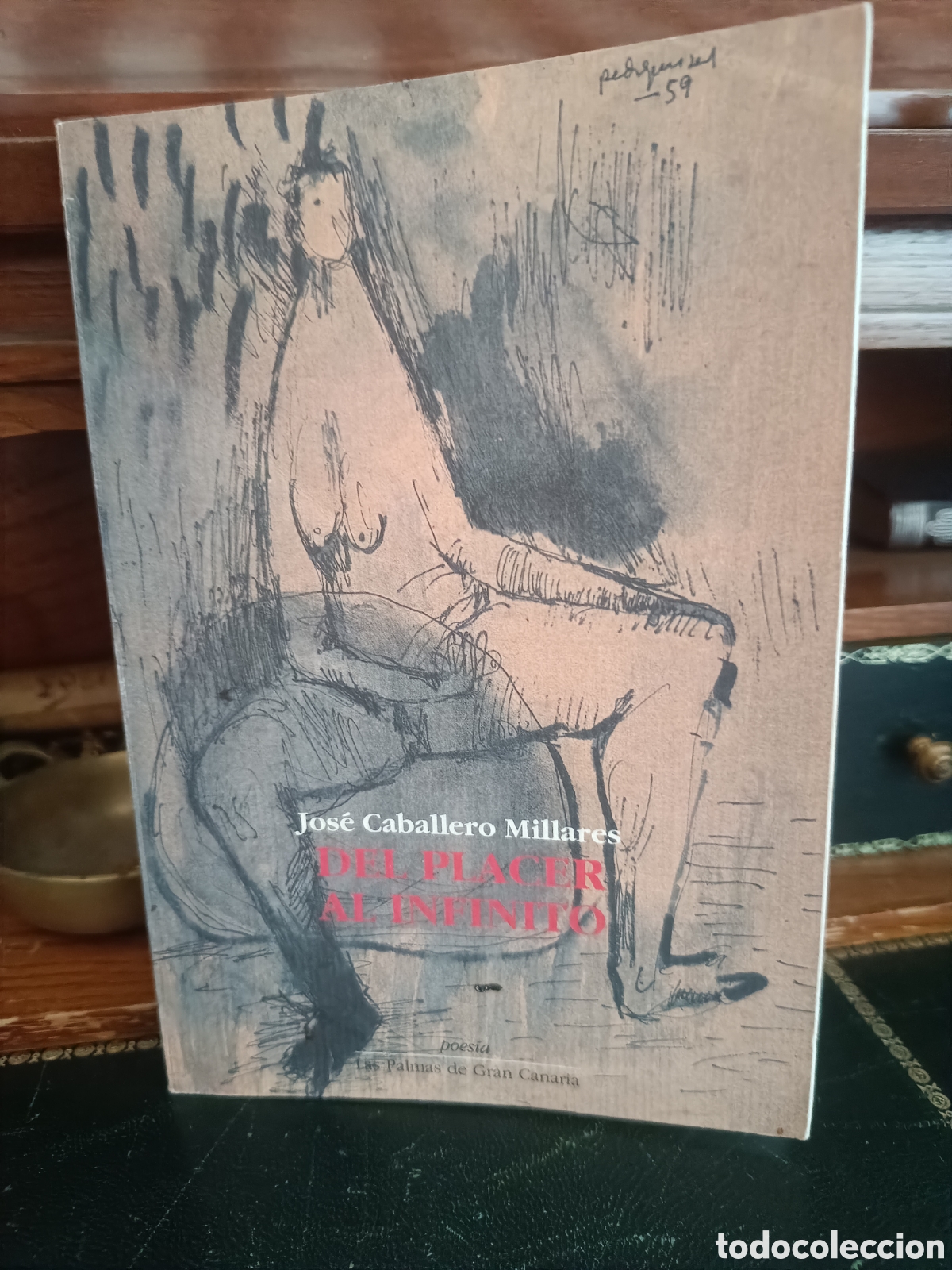 Libros de segunda mano: CANARIAS JOS&Eacute; CABALLERO MILLARES: DEL PLACER AL INFINITO DEDICATORIA AUTOGRAFA FIRMA AUTOR.