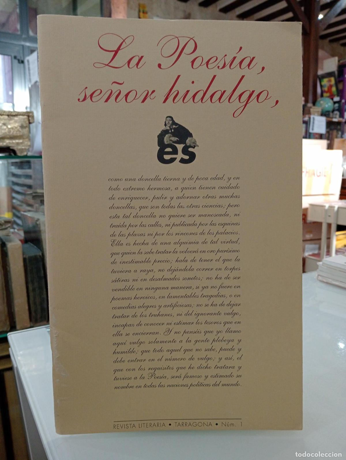 Libros de segunda mano: La poes&iacute;a, se&ntilde;or hidalgo. Revista Literaria Cuatrimestral. N&ordm;1 -
