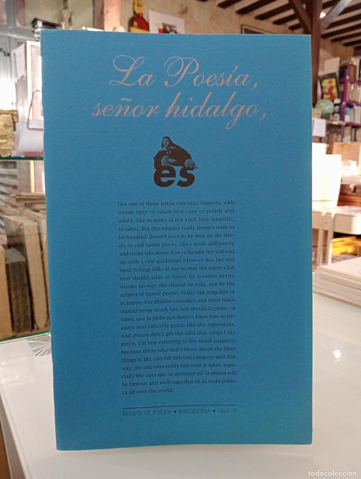 Libros de segunda mano: La poes&iacute;a, se&ntilde;or hidalgo. Revista Literaria Cuatrimestral. N&ordm;9 -