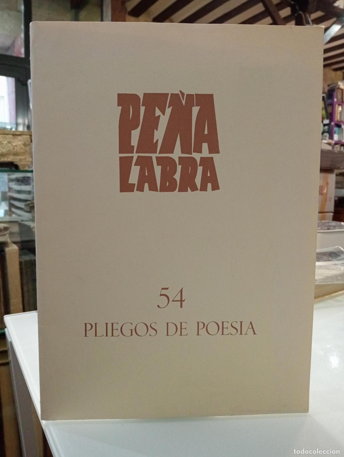 Libros de segunda mano: PE&Ntilde;A LABRA PLIEGOS DE POES&Iacute;A N&ordm; 54. LA ISLA DE LOS RATONES -