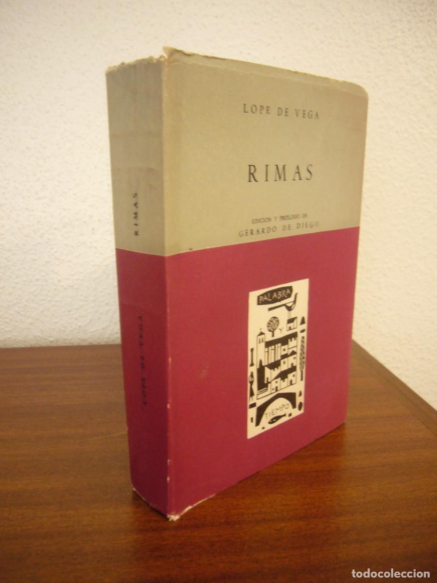 Libros de segunda mano: LOPE DE VEGA: RIMAS. EDICI&Oacute;N DE GERARDO DIEGO (TAURUS, 1963) MUY BUEN EJEMPLAR INTONSO