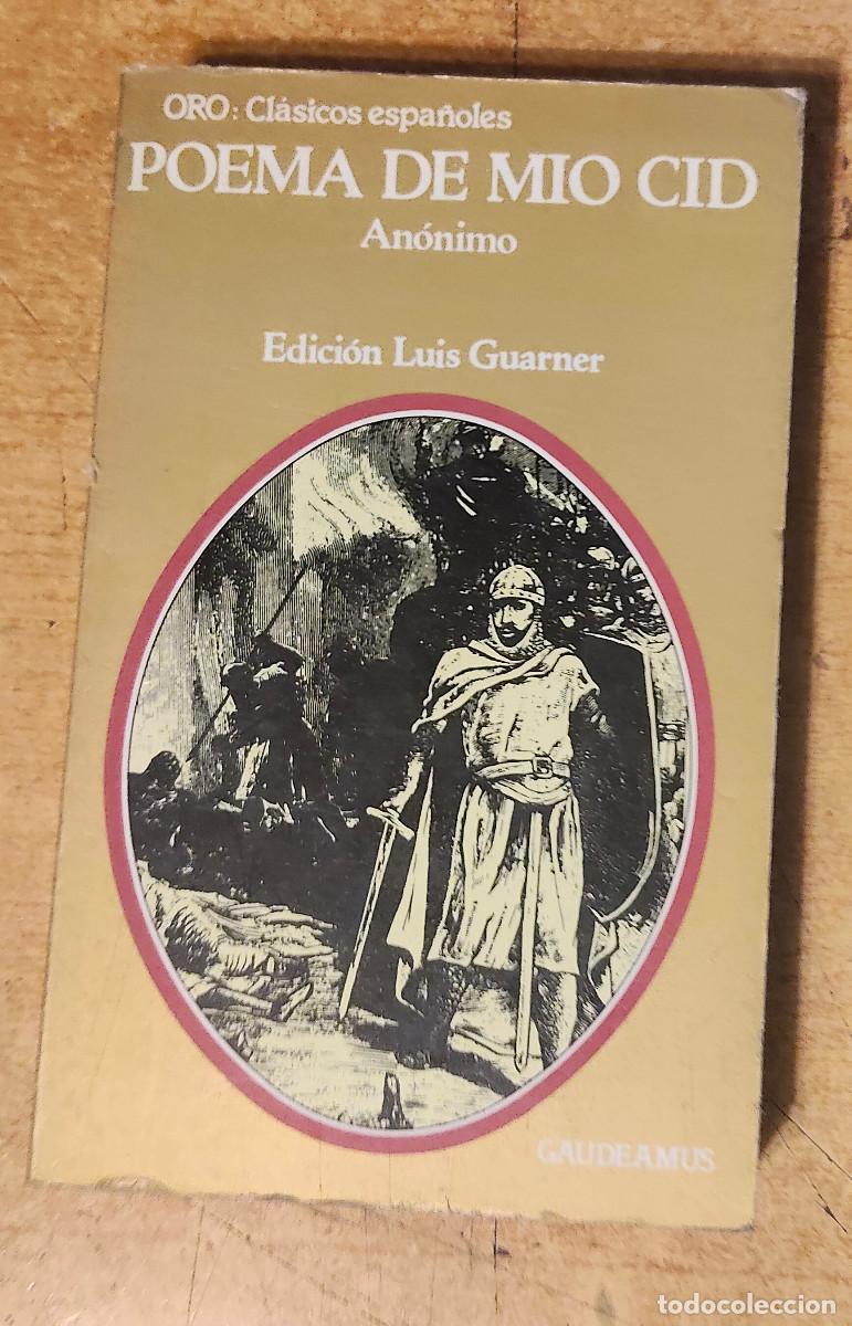 Libros de segunda mano: Poema de Mio Cid (an&oacute;nimo), con edici&oacute;n de Luis Guarner