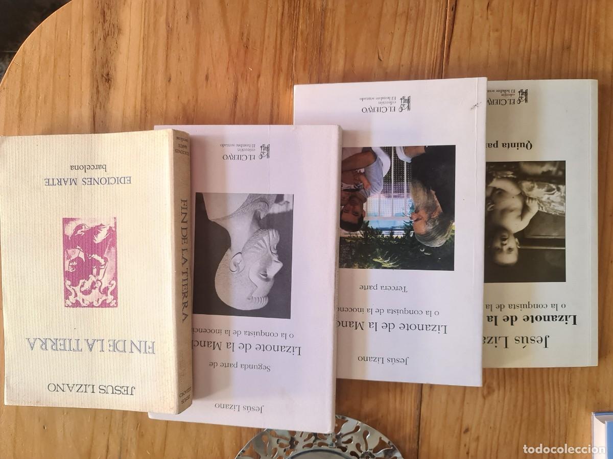 Libros de segunda mano: Jes&uacute;s Lizano. Lote Lizanote + Fin de la tierra. Dedicados+Foto+target&oacute;n firmado y dedicado.