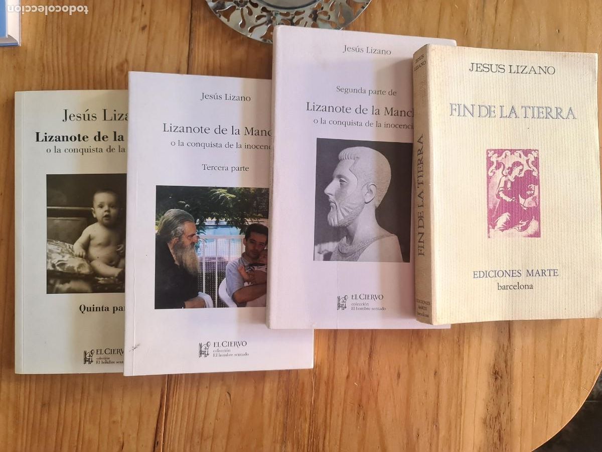 Libros de segunda mano: Jes&uacute;s Lizano. Lote Lizanote + Fin de la tierra. Dedicados+Foto+target&oacute;n firmado y dedicado.