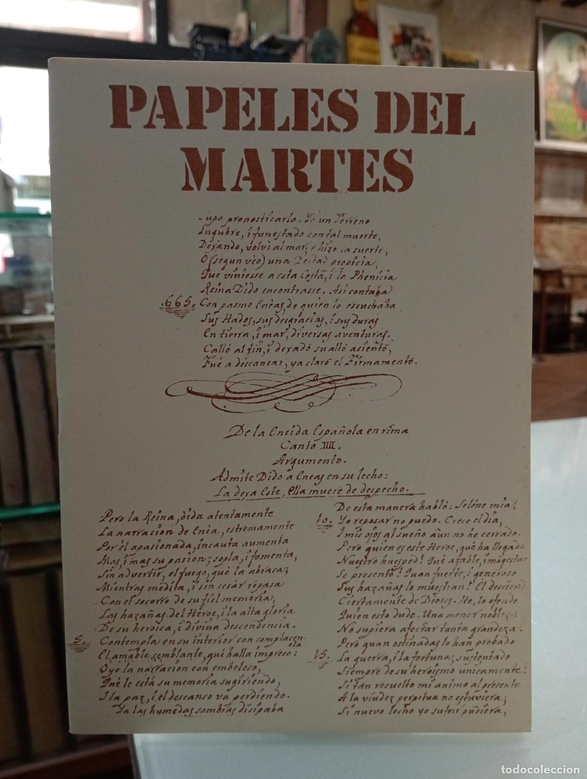 Libros de segunda mano: Papeles del martes, Revista de poes&iacute;a N&ordm;7 -