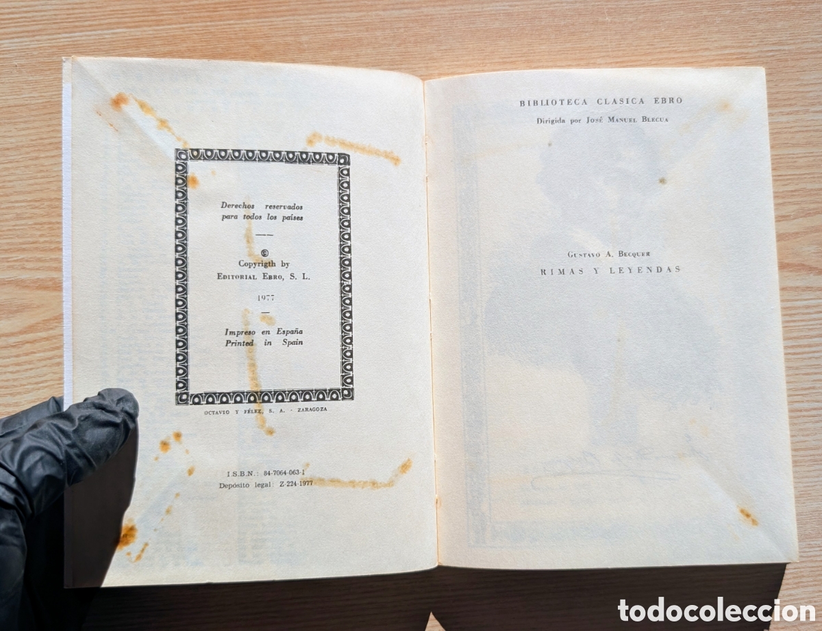 Libros de segunda mano: Rimas y Leyendas - G.A. B&eacute;cquer - Cl&aacute;sicos Ebro - Foto 4