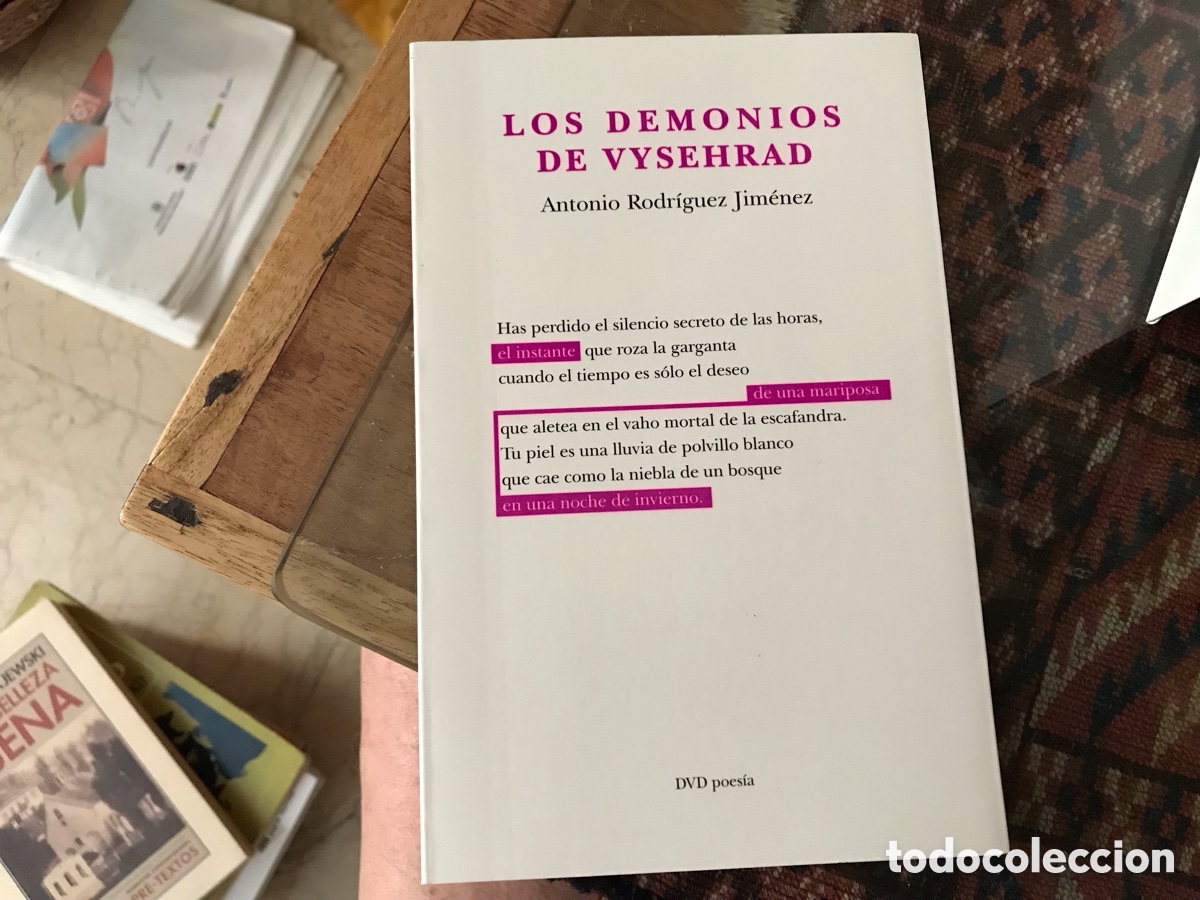 Libros de segunda mano: Los demonios de Vysehrad. Antonio Rodr&iacute;guez Jim&eacute;nez. DVD poes&iacute;a n&ordm; 14